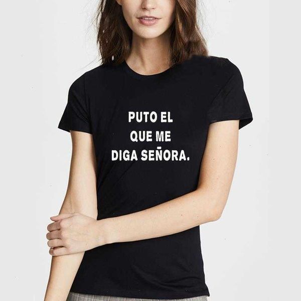 

harajuku spanish inscription woman womens t shirt t-shirt t-shirts top, White