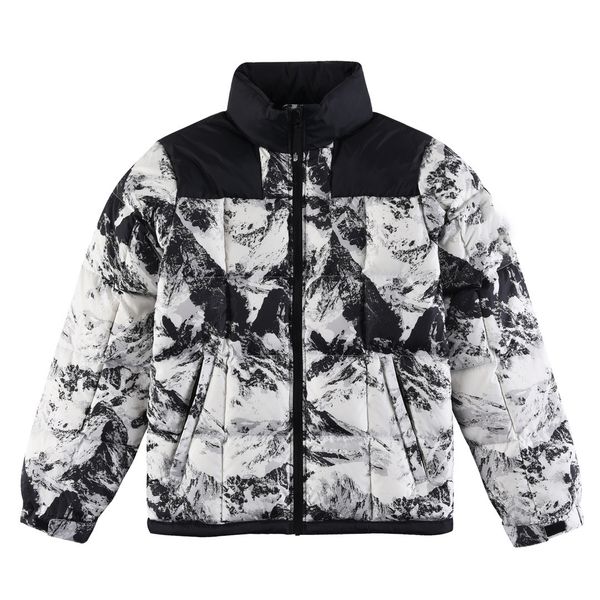 

winter warm short down jacket thickened jacket casual outdoor sports coat men and women black white cotton clothing