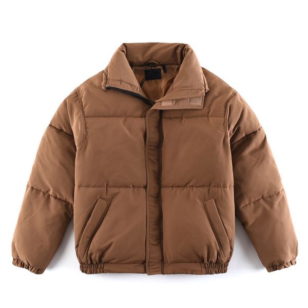 

winter short down jacket camel color warm jacket casual outdoor sportswear, Black