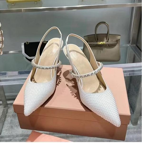 

new high-heeled rhinestones miu mary jane sandals for women adorned with diamond banqueting holiday leather crystal high heels shoes exkr
