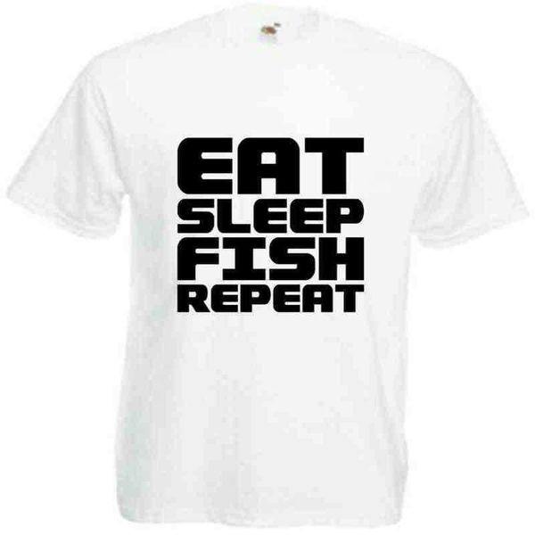 

eat sp fish repeat t shirt funny fishing tee angler fly fisher gift top, White;black