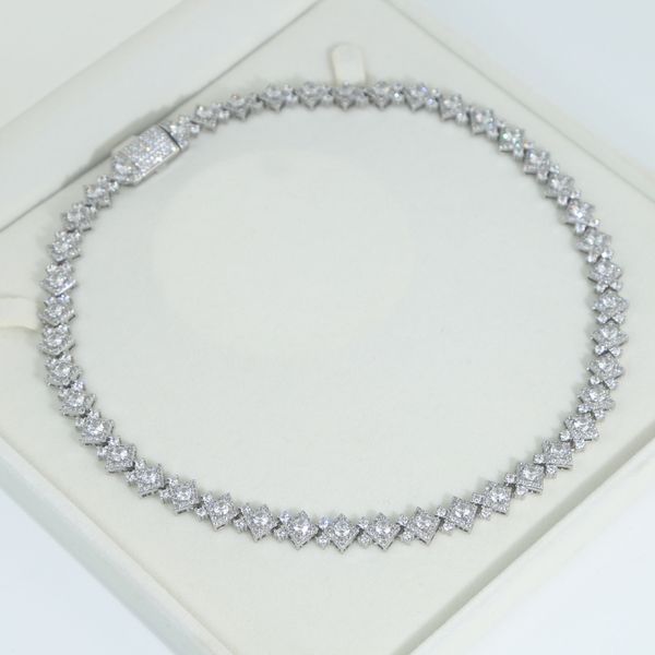 

iced out hip hop necklace paved 5a cz stone plated silver cloister link chain for men boy punk styles hiphop punk jewelry drop ship