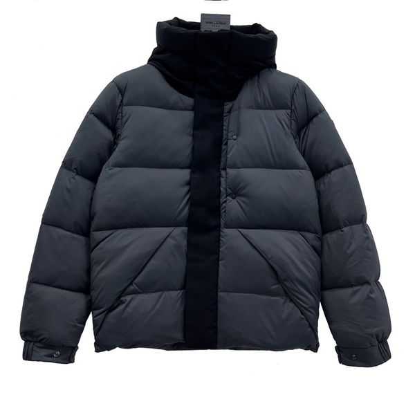 

embossed letters down jacket warm jacket casual outdoor sportswear, Black
