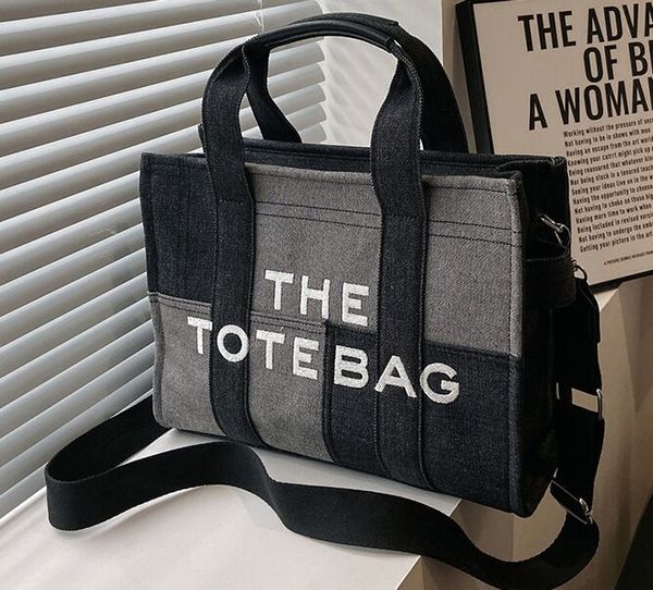 

totes shoulder bags 2 size handbags denim tote bag designer women handbags luxury shoulder crossbody bags casaul handbags r230305