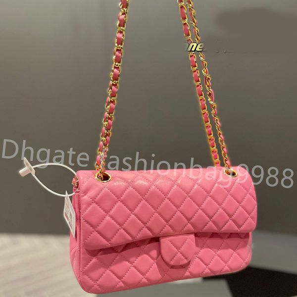 

women designer handbags 5a crossbody flap pink bags qulited solid hasp chains strap totes wallet clutch shoulder bag 2023 girl lady black re