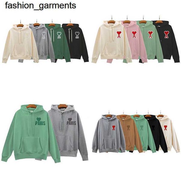 

women's sweaters correct designer version chaopai amis love hoodie plus velvet thickened men women top, White;black