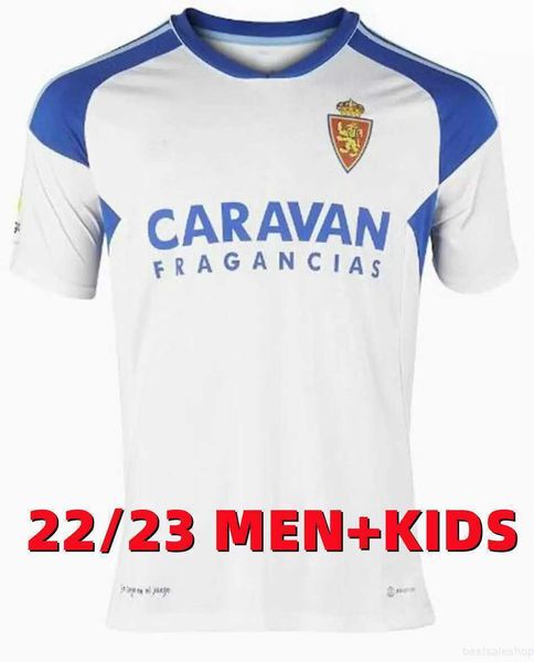 

22 23 real zaragoza fran gamez soccer jerseys zapater 2022 2023 pombo shinji kagawa football shirts guti javi ros kids . suarez home men, Black;yellow