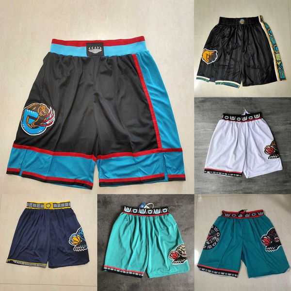 

memphis''grizzlies''men throwback basketball shorts pocket, Black