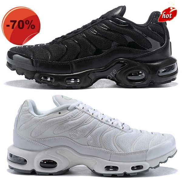 

tn plus se mens running shoes sneakers triple black white breathable men women fashion sports outdoor trainers size 36-46
