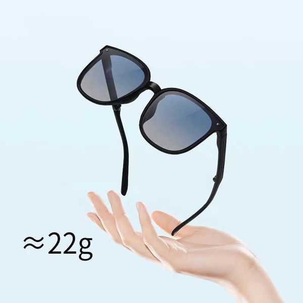 

2022 sunglasses folding glasses men and women spring legs uv protection versatile elegant minimalist stylish commute factory wholesale, White;black