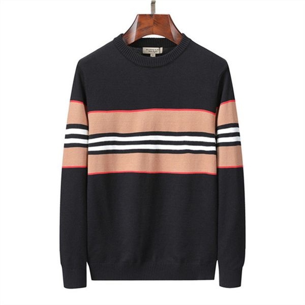 

2023fall new men's and women's sweaters designer style of luxury fabrics fashion brand casual 100% cotton high craft collar therma, White;black