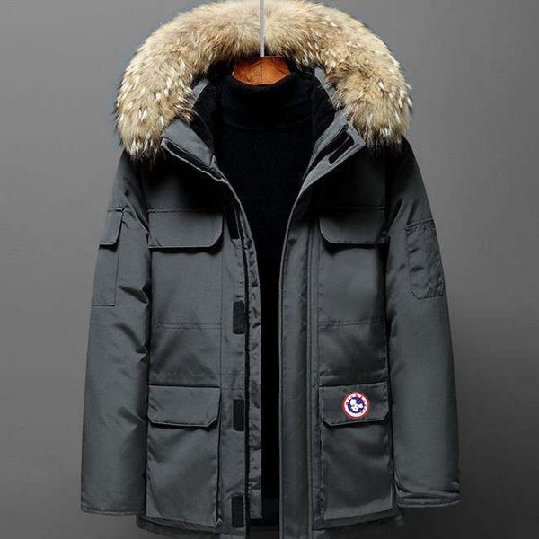 

men's down parkas 2023 mens jackets winter cotton womens parka puffer coats fashion goose outdoor windbreakers couples thickened warm c, Black