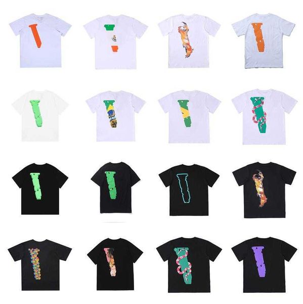 

men's t-shirts desginer summer tee men t-shirt tshirt short sleeve loose hip hop print tee mens women clothing top, White;black