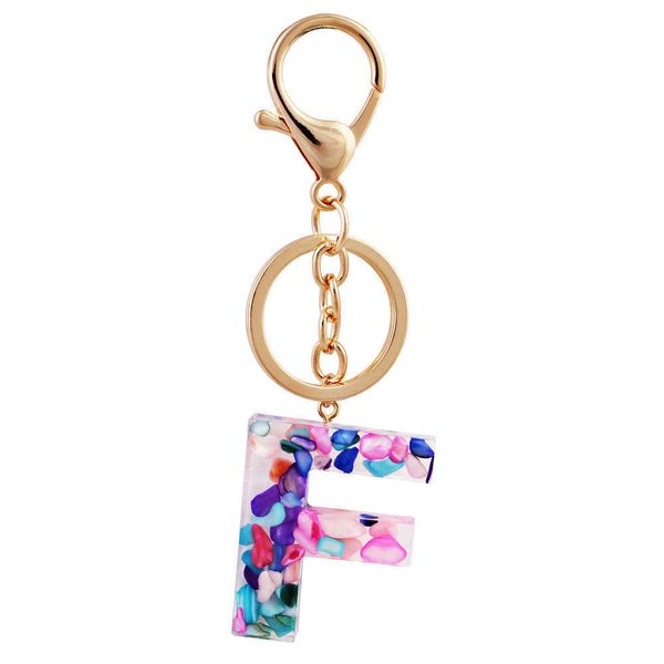 

26 letter keychain alphabet keyring wristlet wrist strap key organizer holder cartoon accessories simple and creative fashion all match colo, Silver