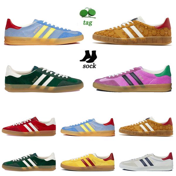 

luxury flat gazelle xs samba designer casual shoes original og mesa white red green black gum manchester united mexico pink women men platfo