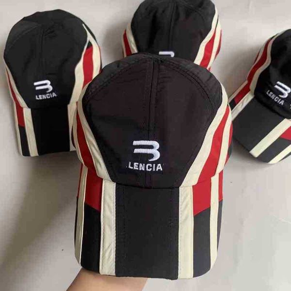 

designer b cap ball balenciga new b color blocking letter embroidered hat women's fashion baseball versatile spring and autumn duck ton, Blue;gray