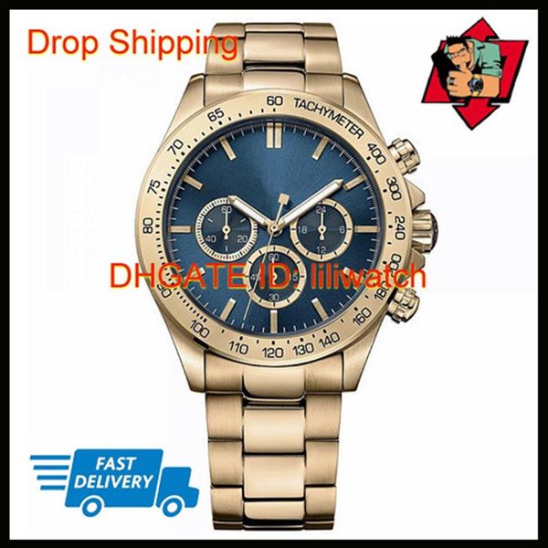 

100% original japan movement drop new ikon men's watch hb1512960 hb1512963 hb1512964 hb1512965 hb1513339 hb1513340 h2819, Slivery;brown