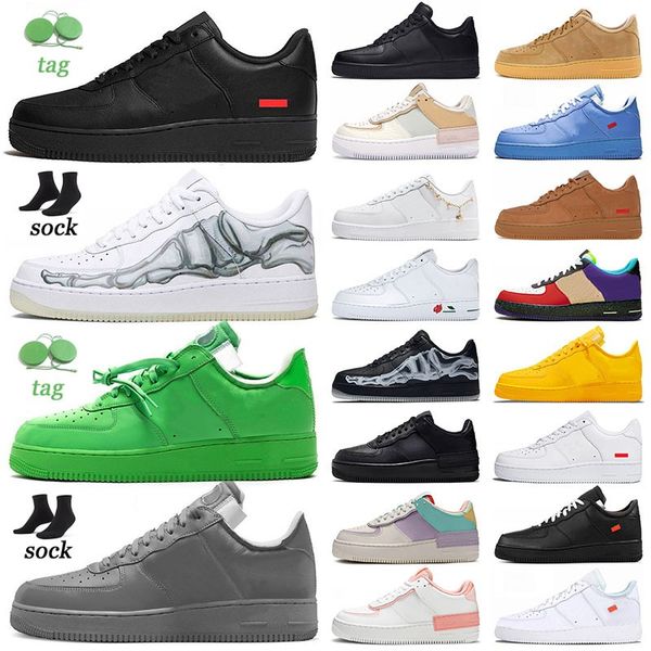 

offswhites one running shoes mens womens low skeleton black white shadow utility red orange mac leather goost grey fog light green spark des