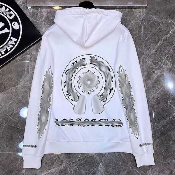

luxury fashion men's sweatshirts designer classic women jackets hoodies zipper hooded sweater cross pullover sanskrit hoodie casual co, Black;brown