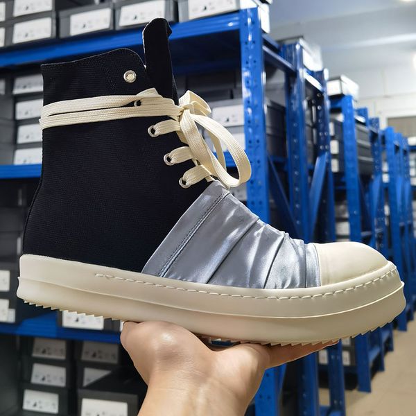 

mens shoes oversized canvas sneakers 35-48 ro men high- womens black designer boots