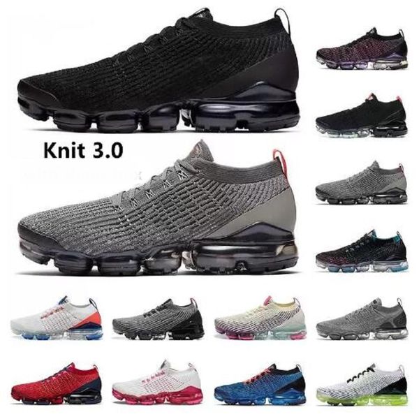 

eur36-45 fk mens running shoes fly 3.0 oreo pink purple multi-color triple black white south beach desert sand vivid sunset tint women train