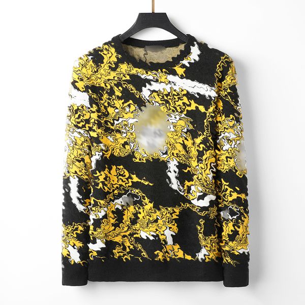 

winter fashion classic designer sweaters mens for women quality casual all-match round neck long sportswear letter famous sweater jumper -3, White;black