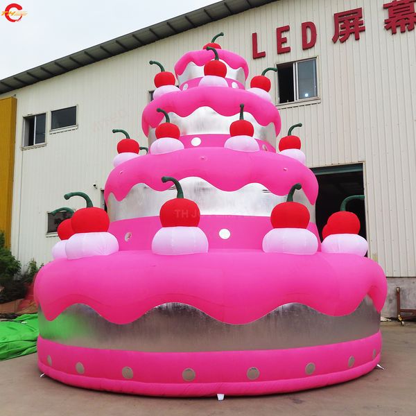 

outdoor activities 6m-19.5ft high giant inflatable cake model air balloon for sale