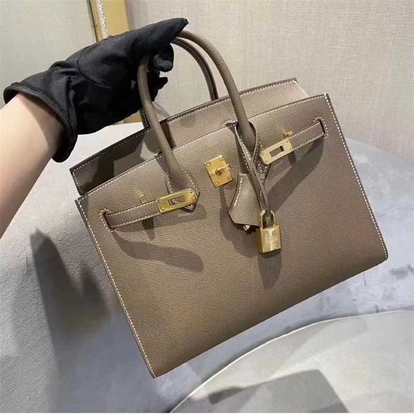 

handbags birkins designer bag palm print handbag large capacity bride wedding cowhide female 2022 trend original logo leather