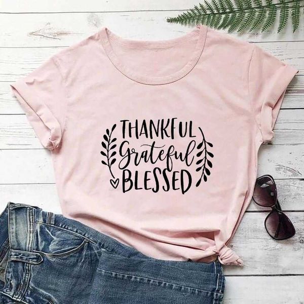 

arrival t shirt thankful grateful blessed fall thanksgiving tee, White
