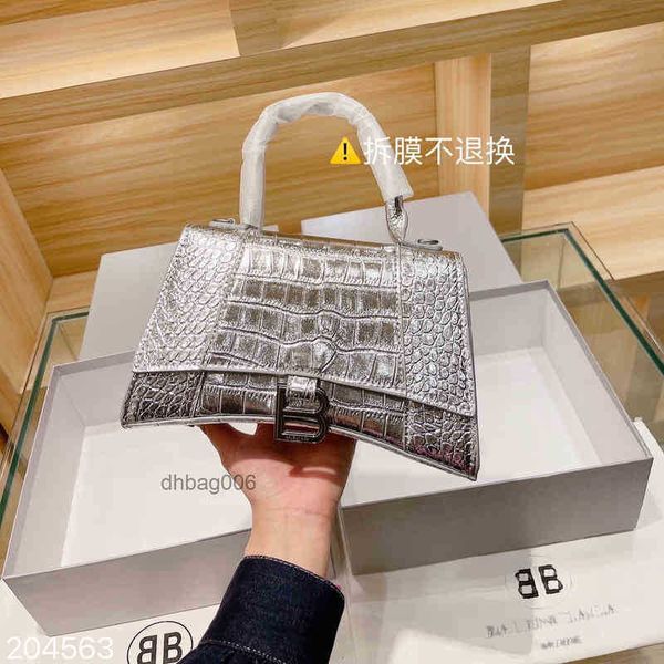 

women designer bags crocodile 2022 hourglass handbag paris bbuckle portable messenger bbalencaiga bag luxurys hanbags 0206