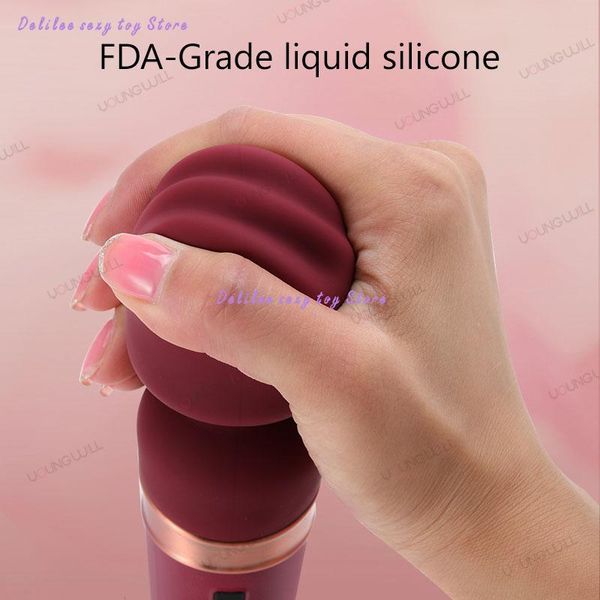 

costumes style av stick touch screen control massager silicone usb clitoris g spot orgasm magic av wand vibrators for women av vibrato, Black