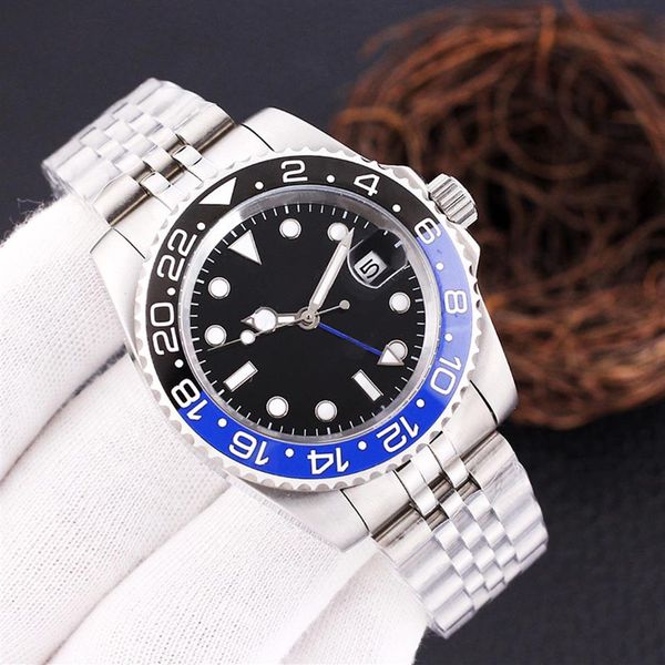 

designer watches mens watch automatic mechanical 40mm fashion wristwatch classic business wristwatches montre de luxe silver strap3153, Slivery;brown