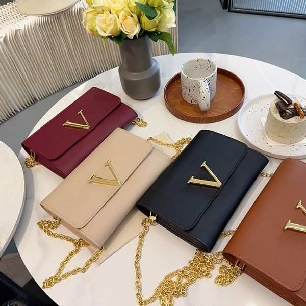 

2022 women luxurys designers shoulder bags lady messenger fashion chain bag crossbody four colors outdoor