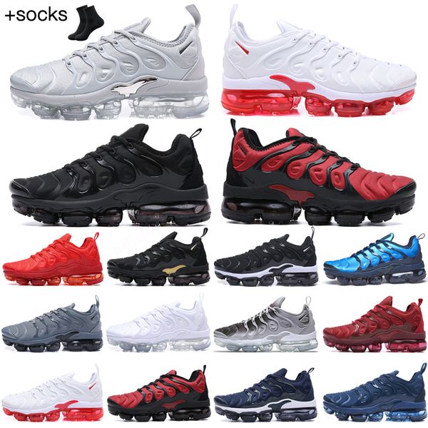 

2022 tn plus mens running shoes since 1972 orange gradients lemon lime triple black white red royal blue metallic gold fresh men women train