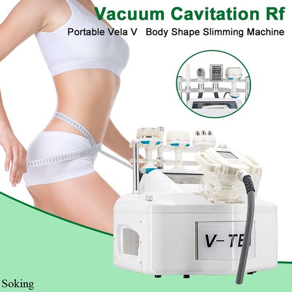 

v10 shape machine cavitation radio frequency vacuum roller massager device infrared light face lifting wrinkle removal body shaping fat remo