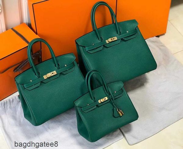 

capacity 2023 leather women's designer classic bag portable large bags litchi birkins grain fashionable trendy kc5p
