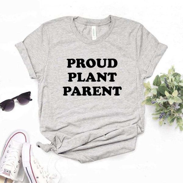 

proud plant parent print women tshirts casual funny t shirt for lady tee, White