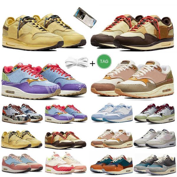 

running shoes fashion trainers sports sneakers light madder root treeline woof concepts max 1 87 mens women 1s kasina x far out blueprint, Black