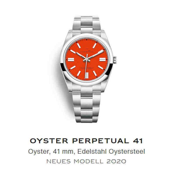 

oyster perpetual 41mm automatic mechanical watches business classic stainless steel mens luxury watch, Slivery;brown