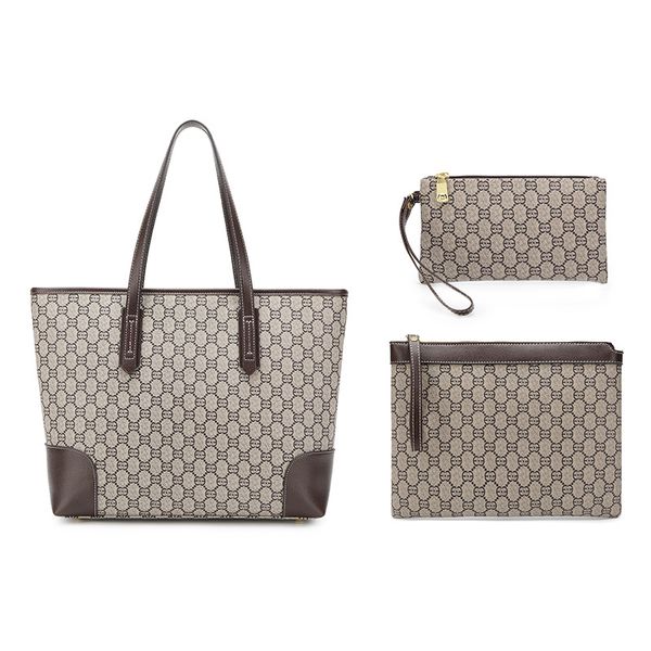 

designer totes handbag composite briefcase crossbody bags three in one shoulder bag with wallet fashion print large capacity square shopping