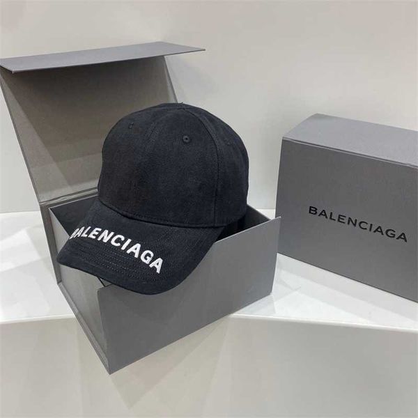 

designer ball caps balenciga hat original caps new paris old duck tongue hard baseball cap big head small face outdoor casual the same style, Blue;gray