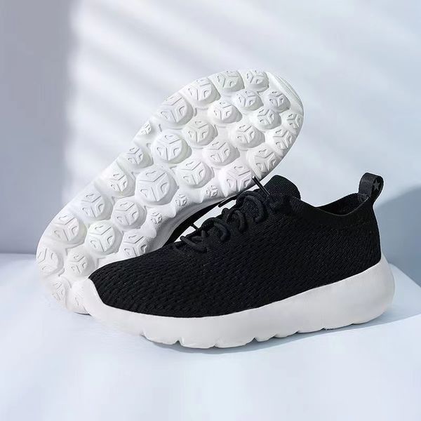 

road walking running shoe sports basketball shoes shock absorbing training shoes grey and black white sneakers