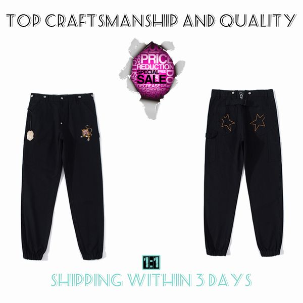 

mens pants craftsmanship mens pants designers pant men and women shark trousers apes sweatpants sports joggers cargo tech luminous camouflag, Black