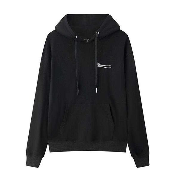 

23s fashion mens hoodie men designers sweatshirt printing hoodies man womens hoody jacket weater casual sweatshirts solid colors asian size, Black