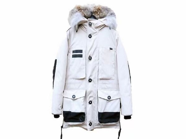 

jacket down parkas classic casual winter coats outdoor feather keep warm coat outerwear hooded cold protection windproof, Black