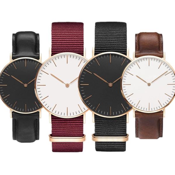 

whole new men watches 40mm womens watch 36mm quartz fashion casual sports style wrist watch307g, Slivery;brown