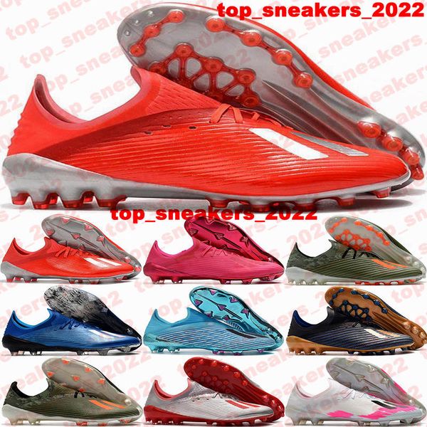 

firm ground football boots mens x 19 fg x19 size 12 soccer cleats soccer shoes sneakers us12 x-19 ag botas de futbol crampons eur 46 us 12 s, Black