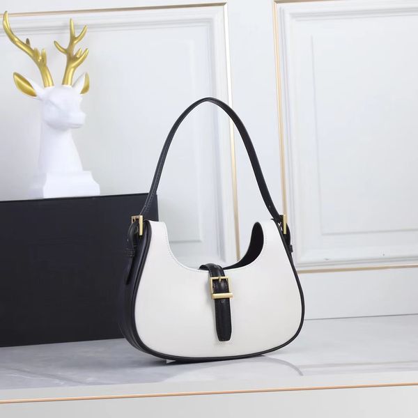 

cleos women designers luxurys shoulder bag leather classic brand underarm hobo bags 27cm fashion lady 2022 purses wholesale subaxillary bag, Black;red