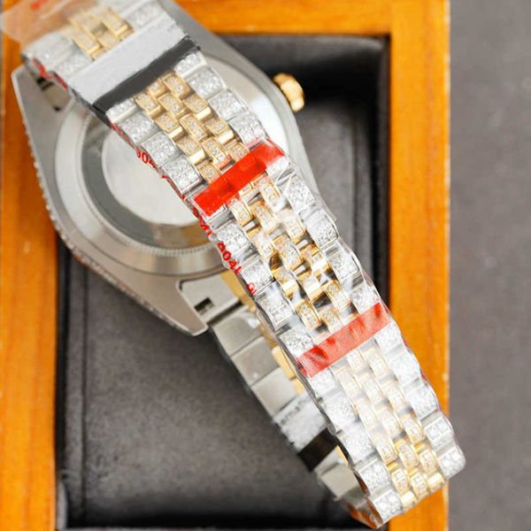 

2023wristwatches diamond mens watch automatic mechanical watch for men 41mm busins wristwatch classic bracel, Slivery;brown
