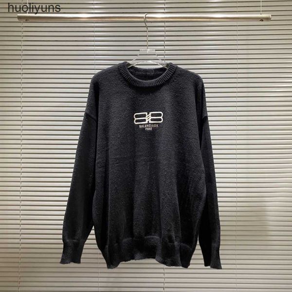 

fashion balencaigass 2023 sweater autumn winter 2022 designer brand paris knitted men's women's crew sweaters neck letter jacquard, White;black
